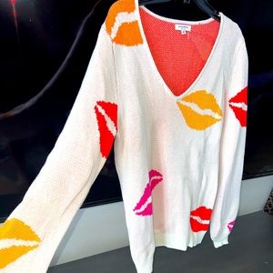 Super Cute Lips Sweater